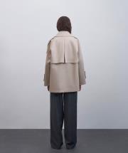 manşet detaylı koton trençkot taş 4