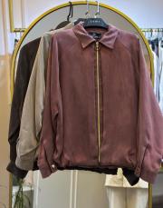 ghisa ipek floş bomber ceket bordo 5