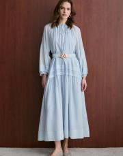 pearly mico elbise mavi 11