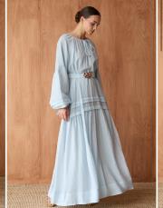pearly mico elbise mavi 9