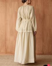 pearly mico elbise bej 13