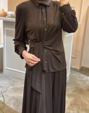 ghisa silk touch elegance takım kahve 6