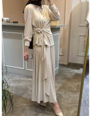 ghisa silk touch elegance takım bej 2