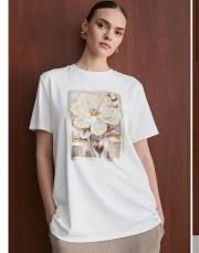 pearly lunaria t-shirt beyaz