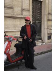 dökümlü bol palazzo pantolon siyah