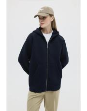 şardonlu küt kesim hırka lacivert