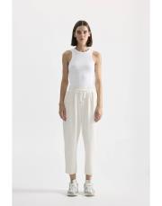 modal örme jogger pantolon ekru