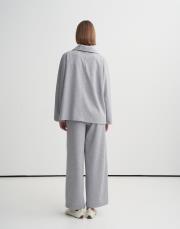 kk desing yüksek yaka interlok sweatshirt gri 2