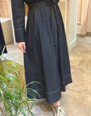 kk desing fermuarlı denim elbise lacivert 7
