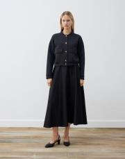 mare scuba puf kısa ceket siyah