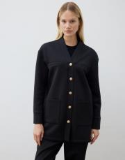 marta puf kolej hırka siyah