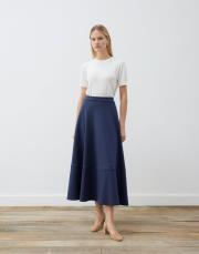 mira scuba altı parçalı kloş etek lacivert 3
