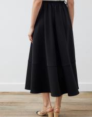 mira scuba altı parçalı kloş etek siyah 3