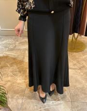 sentez lena üçgen parçalı balık etek siyah 3