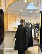 ceremony pilise kol çıt çıt kapamalı akordiyon kap siyah 5