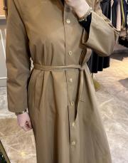 ghisa paraşüt kumaş ince trençkot kap camel 5