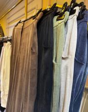 sentez neptün ipek cupra havuç pantolon kahve 2