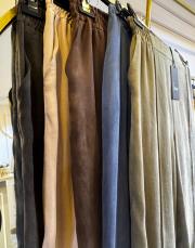 sentez ipek cupra geniş paça pantolon haki 2