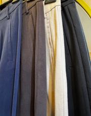 sentez paçası çıtçıtlı pantolon lacivert 2