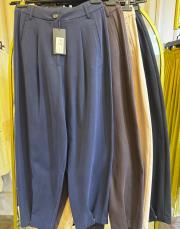 sentez paçası çıtçıtlı pantolon taş