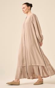 ceremony yanı fermuarlı verano ferace taş 2