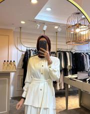 ceremony gold düğmeli ceket ekru