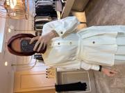 ceremony gold düğmeli ceket ekru 3