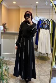 zems biye detaylı etekli takım siyah 4