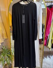 zems uzun kollu elbise astarı siyah