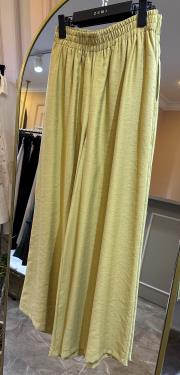 ceremony bol paça beli lastikli pasıon pantolon yağ yeşili 2