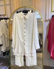 zems pantolonlu takım ekru