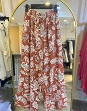 ceremony şal desen beli lastikli bol paça pantolon desenli 3