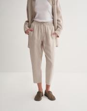 kk desıgn %100 keten havuç pantolon naturel 2