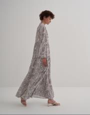 kk desıgn kat kat büzgülü elbise desenli 2