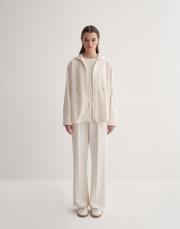 kk desıgn modal düz kesim bol pantolon ekru