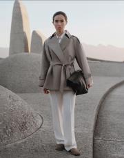 kk  desıgn organik koton trençkot açık haki