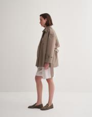 kk  desıgn organik koton trençkot açık haki 2