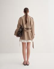 kk  desıgn organik koton trençkot camel 2