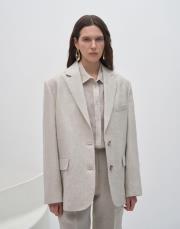 kk desıgn %100 keten blazer naturel