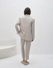 kk desıgn %100 keten blazer naturel 2