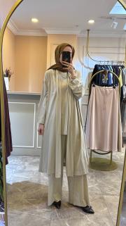 ceremony eteği katlı dikişli arkası aller detaylı uzun bambu kap taş 3