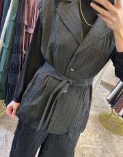 ceremony caliente  belden bağlamalı yelek siyah 3