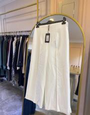 sentez queen geniş paça pantolon ince kumaş beyaz 3