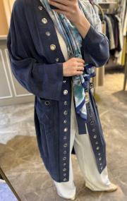 ghisa kuş gözü detaylı kap lacivert 2