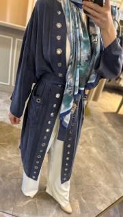 ghisa kuş gözü detaylı kap lacivert 3