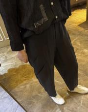 duti keten havuç pantolon siyah 2