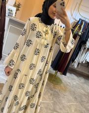 ghisa keten elbise siyah 2