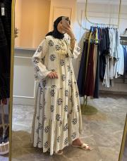 ghisa keten elbise siyah 3