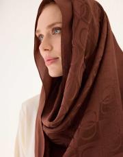 ımannoor dama desen naia şal bakır