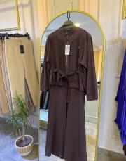 ceremony iç elbisesi bambu ön iki pat taş detaylı takım kahve 4